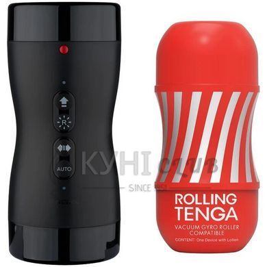 Автоматичний мастурбатор Tenga VACUUM GYRO ROLLER SET, ротація та вакуум, сумісний з Tenga Cup 104953 фото