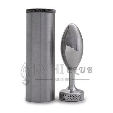 Металева анальна пробка DOXY Butt Plug SMOOTH, гладенька, діаметр 3,3 см 105944 фото