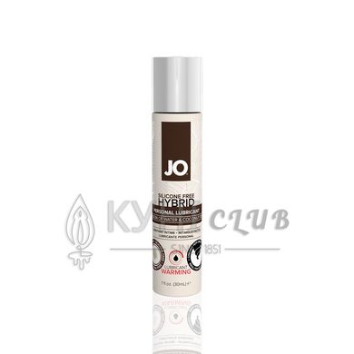 Розігрівальний крем-змазка з кокосовою олією JO Coconut Hybrid WARMING (30 мл) білий 108976 фото