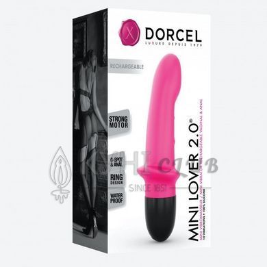 Вібратор Dorcel Mini Lover Magenta 2.0 перезаряджуваний, для точки G і масажу простати 100148 фото