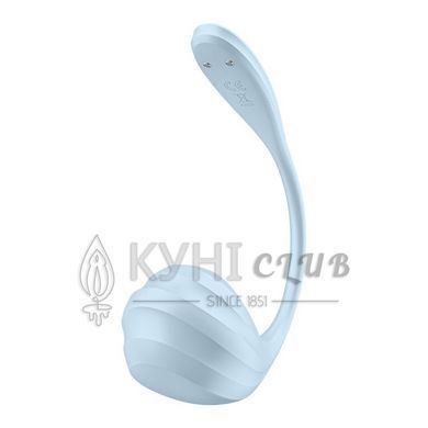 Смарт-віброяйце Satisfyer Smooth Petal Connect App Light Blue 109876 фото