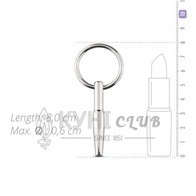 Порожнинний уретральний стимулятор Sinner Gear Unbendable – Hollow Penis Plug, довжина 4см, діам.8мм 102461 фото