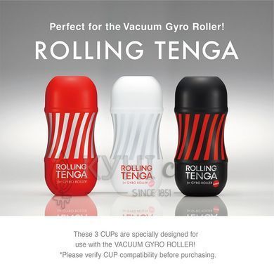 Автоматичний мастурбатор Tenga VACUUM GYRO ROLLER SET, ротація та вакуум, сумісний з Tenga Cup 104953 фото