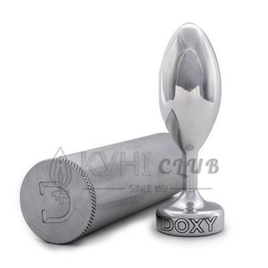 Металева анальна пробка DOXY Butt Plug SMOOTH, гладенька, діаметр 3,3 см 105944 фото