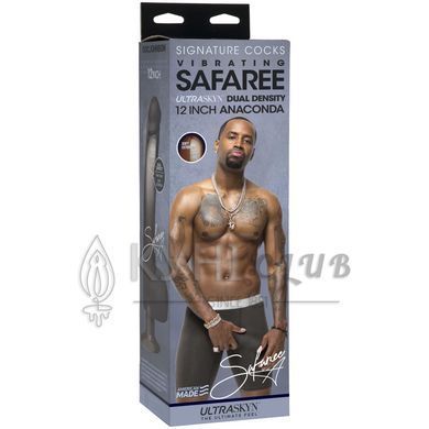 Фаллоимитатор с вибрацией Doc Johnson Safaree Samuels 12 Inch Cock, со слепка пениса, диаметр 5,1 см 107846 фото