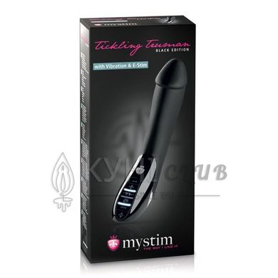 Вибратор с электростимуляцией Mystim Tickling Truman eStim Black, миостимулятор 101601 фото