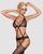 Сітчастий бодістокінг з імітацією топа, пояса та панчохи Obsessive Bodystocking N108 S/M/L, чорний 105236 фото