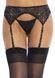 Пояс для чулок со стразами Leg Avenue Rhinestone Garterbelt Black One Size 107161 фото 1