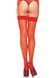 Прозорі панчохи зі швом Leg Avenue Sheer backseam stockings Red, one size 105986 фото 1