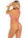 Боді-бікіні Leg Avenue Wrap around bikini bodysuit, One Size, яскраво-рожеве, на зав&rsquo;язках, зі страз 110109 фото 2