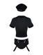 Еротичний костюм поліцейського Obsessive Police set S/M, black, топ, шорти, кепка, пояс, портупея 105703 фото 3