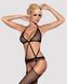Сітчастий бодістокінг з імітацією топа, пояса та панчохи Obsessive Bodystocking N108 S/M/L, чорний 105236 фото 1