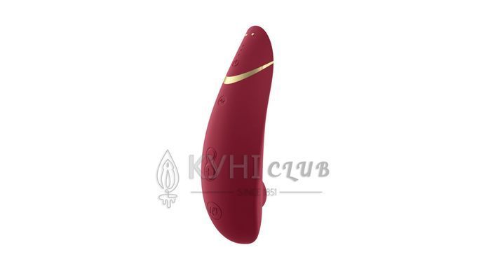 Вакуумний кліторальний стимулятор Womanizer Premium 2 - Bordeaux, функції Autopilot та Smart Silence 106777 фото