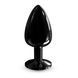 Металева анальна пробка з кристалом Dorcel Diamond Plug Black L 105785 фото 1