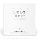 Презервативы LELO HEX Condoms Original 3 Pack, тонкие и суперпрочные 106096 фото 1