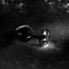 Металева анальна пробка з кристалом Dorcel Diamond Plug Black L 105785 фото 8