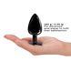 Металева анальна пробка з кристалом Dorcel Diamond Plug Black L 105785 фото 3