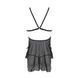 Сорочка Passion DELIENA CHEMISE S/M black, стрінги із заниженою талією 106288 фото 4