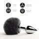 Анальна пробка FeelzToys - Bunny Tails Butt Plug Black 102980 фото 2