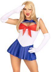 Еротичний костюм Сейлор Мун Leg Avenue Sexy Sailor S, сукня, рукавички, бант 107213 фото