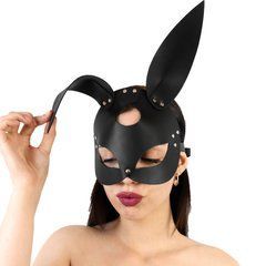Шкіряна маска Зайчика Art of Sex - Bunny mask, колір Чорний 107659 фото