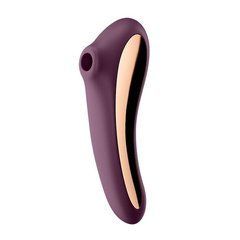 Вакуумний вібратор Satisfyer Dual Kiss Wine Red 104080 фото