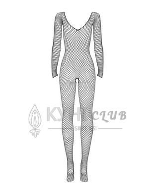 Сітчастий бодістокінг із довгим рукавом Obsessive Bodystocking N109 black S/M/L, чорний, комбінезон 105237 фото