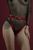 Гартери Feral Feelings - Belt Briefs, трусики, натуральна шкіра, колір червоний 108711 фото