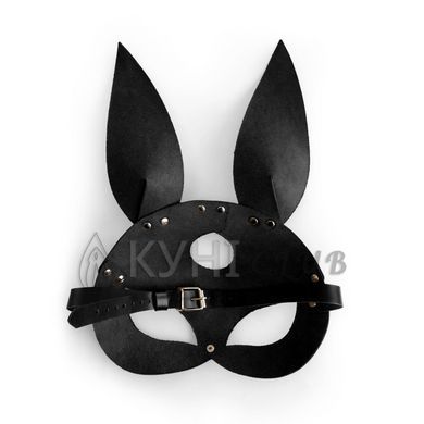 Кожаная маска Зайки Art of Sex - Bunny mask, цвет Черный 107659 фото