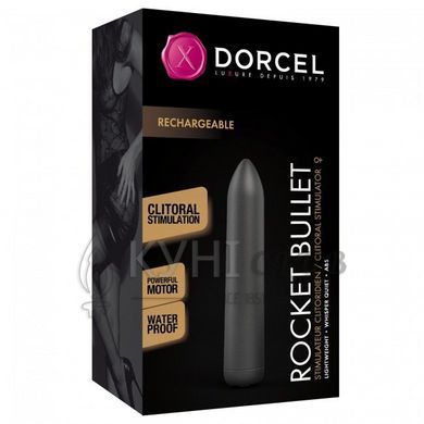 Перезаряджувана віброкуля Dorcel Rocket Bullet Black 102079 фото