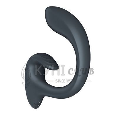 Вагінально-кліторальний вібратор Satisfyer G for Goddess 1 Dark Grey, 2 мотори 109877 фото