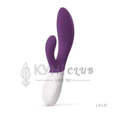 Вибратор-кролик LELO Ina Wave 2 Plum, манящее движение ствола + вибрации 106047 фото