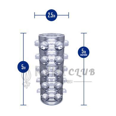 Мастурбатор Blush Rize &ndash; Swich Glow in the Dark Masturbator Clear, двосторонній, світиться в темряві 106846 фото