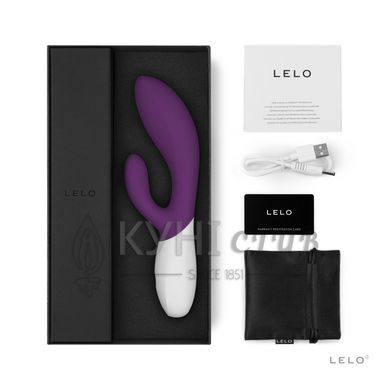 Вібратор-кролик LELO Ina Wave 2 Plum, манливий рух стовбура + вібрації 106047 фото