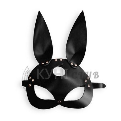Кожаная маска Зайки Art of Sex - Bunny mask, цвет Черный 107659 фото