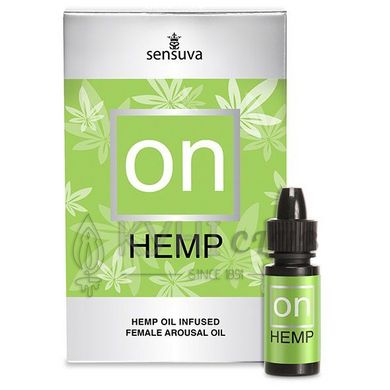 Збуджувальні краплі для клітора Sensuva - ON for Her Hemp Infused Arousal Oil (5 мл) з олією конопел 100607 фото