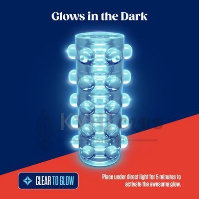 Мастурбатор Blush Rize &ndash; Swich Glow in the Dark Masturbator Clear, двосторонній, світиться в темряві 106846 фото