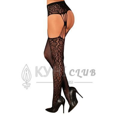 Еротичні колготки-бодістокінг Obsessive Garter stockings S821 S/M/L 106125 фото
