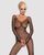 Сітчастий бодістокінг із довгим рукавом Obsessive Bodystocking N109 black S/M/L, чорний, комбінезон 105237 фото