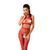 Бодістокінг Passion BS048 red, комбінезон, імітація колгот та відкритого топа 109415 фото