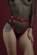 Гартери Feral Feelings - Belt Briefs, трусики, натуральна шкіра, колір червоний 108711 фото 1