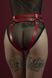 Гартери Feral Feelings - Belt Briefs, трусики, натуральна шкіра, колір червоний 108711 фото 3
