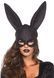 Блискуча маска кролика Leg Avenue Glitter masquerade rabbit mask Black 106592 фото 1