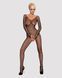 Сітчастий бодістокінг із довгим рукавом Obsessive Bodystocking N109 black S/M/L, чорний, комбінезон 105237 фото 2
