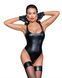 Боди с мокрым эффектом Noir Handmade F244 Powerwetlook body with high cut bottom hem, S 108159 фото 1