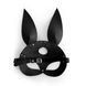 Кожаная маска Зайки Art of Sex - Bunny mask, цвет Черный 107659 фото 4
