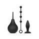 Набір новачка для анальної стимуляції Nexus ANAL BEGINNER KIT, спринцівка, анальне намисто, Чорний 104615 фото 1