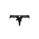 Кружевные трусики-танга с атласным бантиком Naja Thong black L/XL - Passion 102950 фото 6