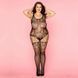 Сетчатый бодистокинг JSY &laquo;Любовница Зоуи&raquo; Plus Size Новинки, Black, имитация чулков, доступ 106419 фото 1