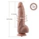 Гибкий фаллоимитатор для секс-машин Hismith 9.25″ Silicone Dildo, система KlicLok 104189 фото 4